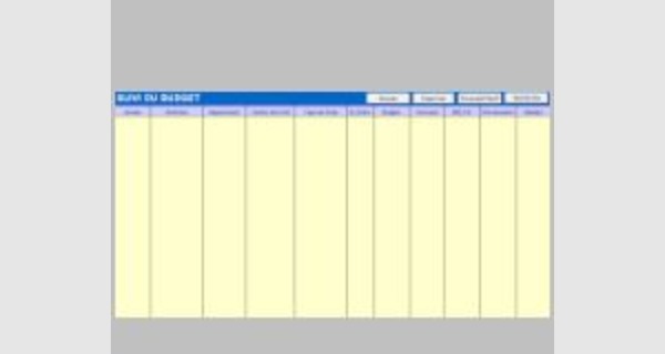 Application Excel sur le suivi de budgets annuels