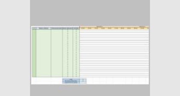 Application Excel pour la gestion diagramme de Gantt