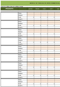 Modèle de tableau de bord commercial sur Excel