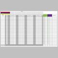 Modèle de planning mensuel sur Excel