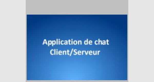 Application client serveur de chat avec JAVA
