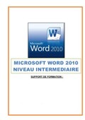 Cours Word 2010