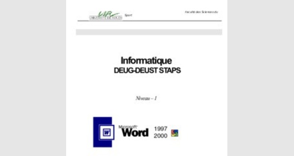 Cahier d’exercices MS Word avec correction