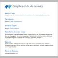 Modèle de compte rendu sur Word