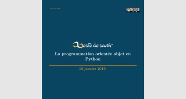 Programmation orientée objet dans le langage python cours 