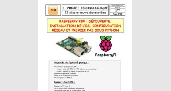 Formation sur la programmation python et raspberry PI 3