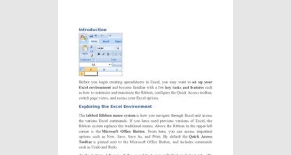 EXCEL essential training (office 365)