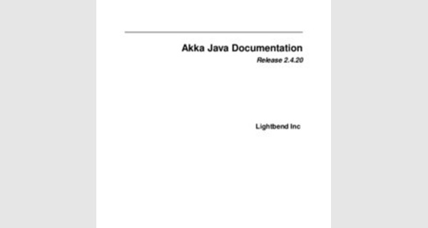 Support de cours complet pour apprendre à utiliser le Framework Akka pour Java