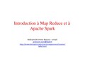 Support de formation sur Apache Spark et Map Reduce méhtodes et pratique