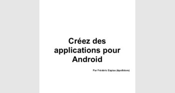Cours de programmation Android openclassroom 