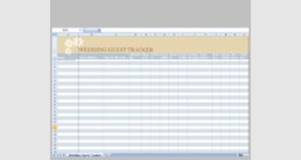 Excel spreadsheet template for wedding guest list
