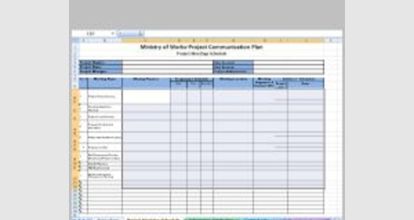 Document distribution matrix template Excel