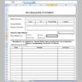 Excel template for creditors reconciliation