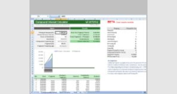 Excel template monthly compound interest