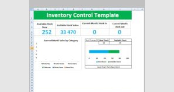 Excel VBA inventory management template
