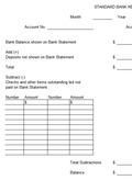 Free Excel template bank reconciliation