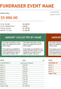 Excel fundraising spreadsheet template