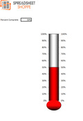 Excel template fundraising thermometer