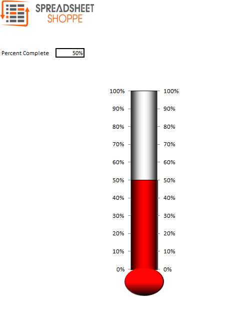 Excel template fundraising thermometer Excel templates