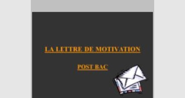 Modèle lettre de motivation PowerPoint