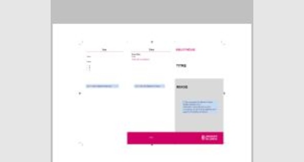 Modèle de dépliant avec 3 volets sur PowerPoint