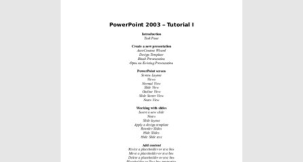 PowerPoint course material with advanced examples 