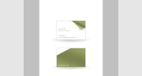 Professional PowerPoint business card template design
