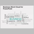 Business and marketing word cloud MS PowerPoint template