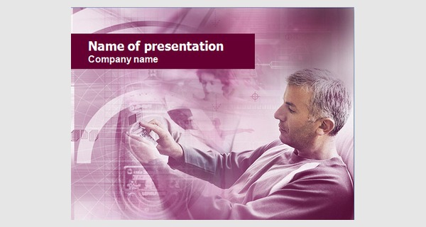 Advanced information technology template for MS PowerPoint