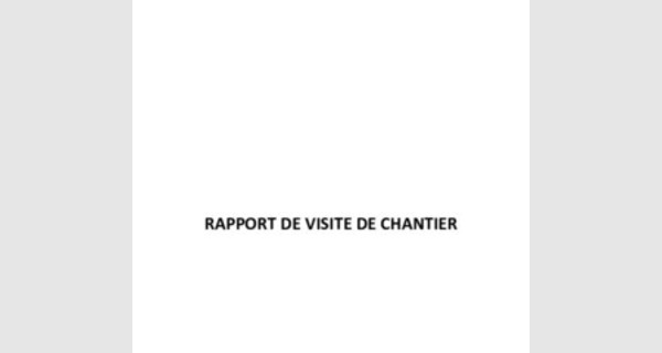 Telecharger modele de rapports de chantier professionnel 