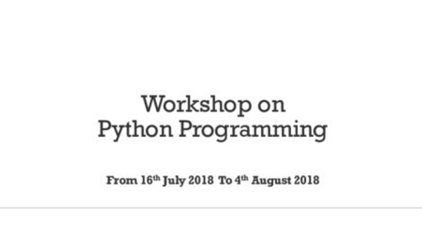 Best course to learn programming using python from A to Z