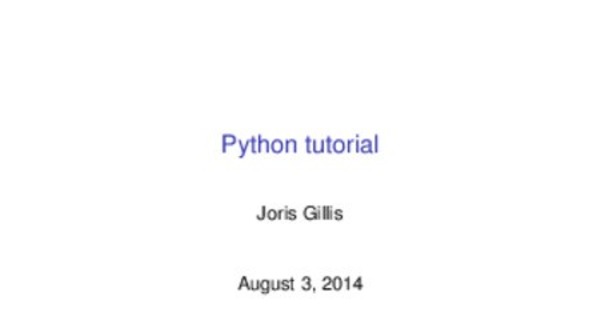 Tutorial to learn how to create programs in the Python programming language 