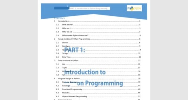 Training support to learn Python from fundamentals to advanced concepts