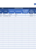 Modèle fiche inventaire matériel Excel