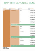 Modèle de rapport de ventes sur Excel