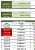 Modèle de registre comptable sur Excel