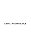 Cours Html Formatage de police
