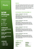 Modèle de CV commercial sur Word