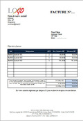 Modèle de facture France sur Word