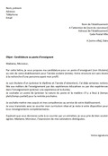 Lettre de motivation enseignant contractuel
