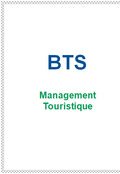 BTS Management Touristique