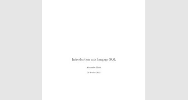 Cours langage SQL