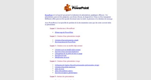 Cours Informatique MS PowerPoint