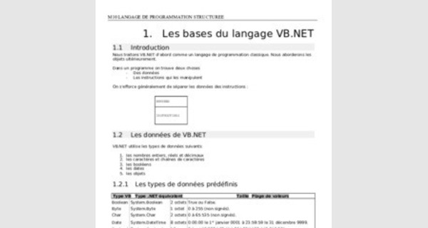 Accès aux  données VB.NET