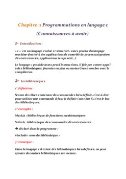 Concepts avancés pour apprendre la programmation avec le langage C