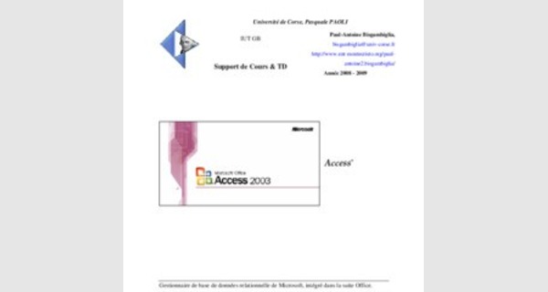 Access 2007 Utilisation avancée 