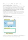 Cours web avancé sur les formulaires en HTML