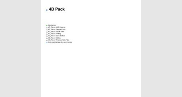 Tutoriel 4D pack V13 