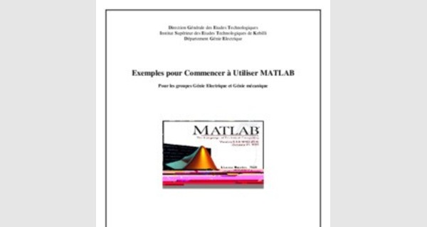 Cours et exercices MATLAB 