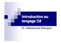 Support de cours pour apprendre à programmer avec le langage C#